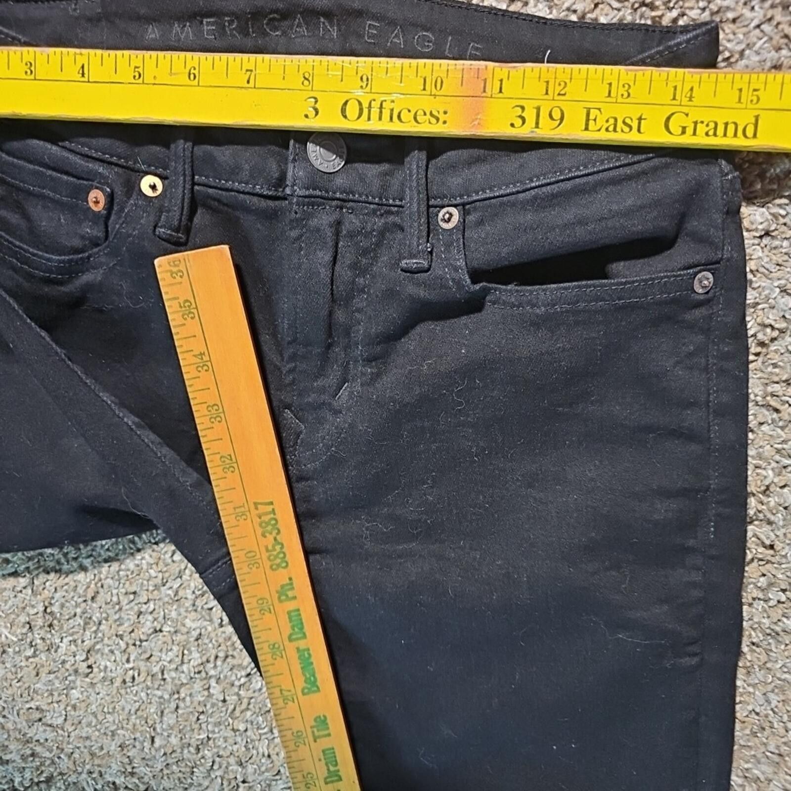 American Eagle Outfitters American Eagle Airflex+ 29/32 Black Jeans Size US 29 - 5 Thumbnail