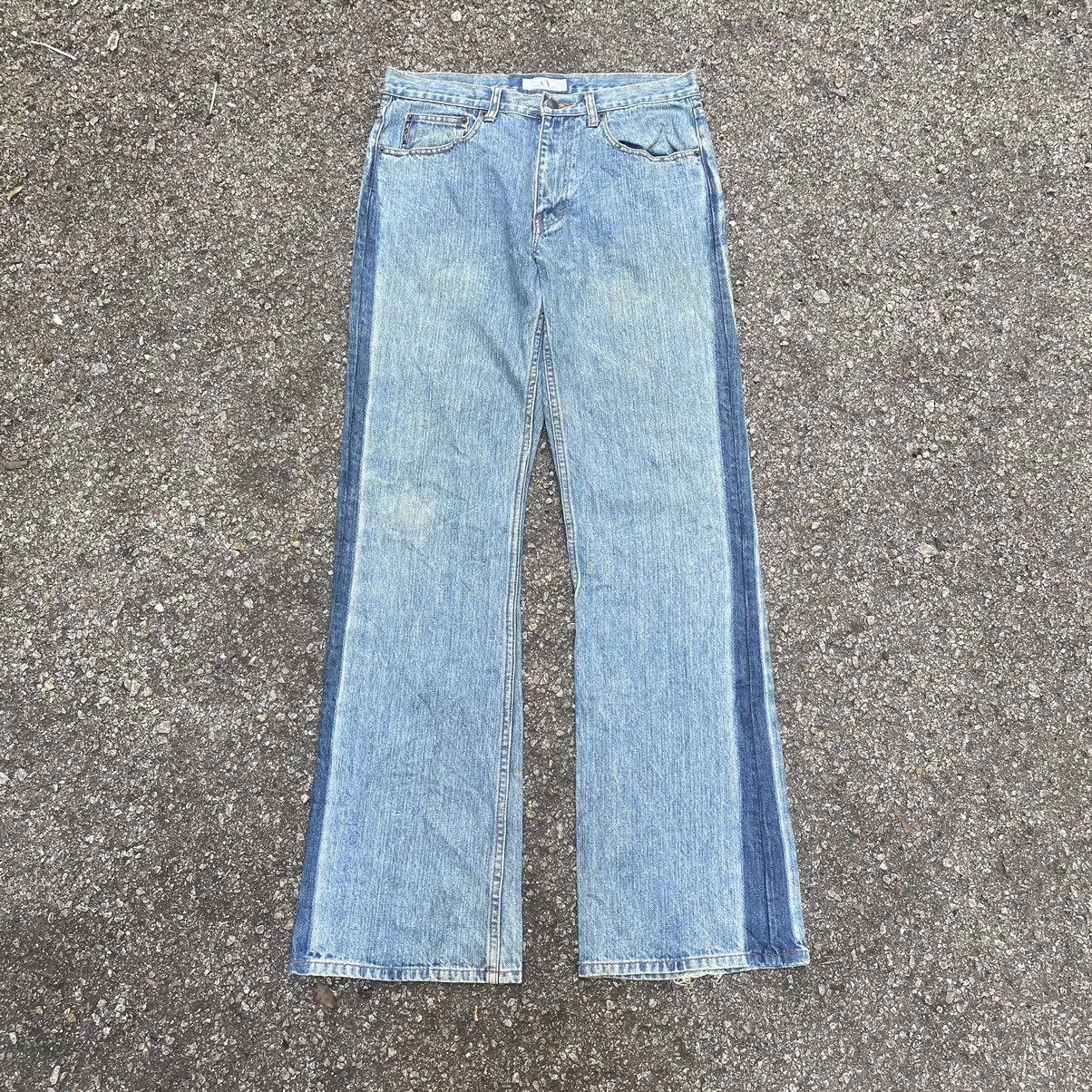 Kapital Flare Jeans Armani Exchange Boot Cut Denim Washed Blue Size US 32 / EU 48 - 6 Thumbnail