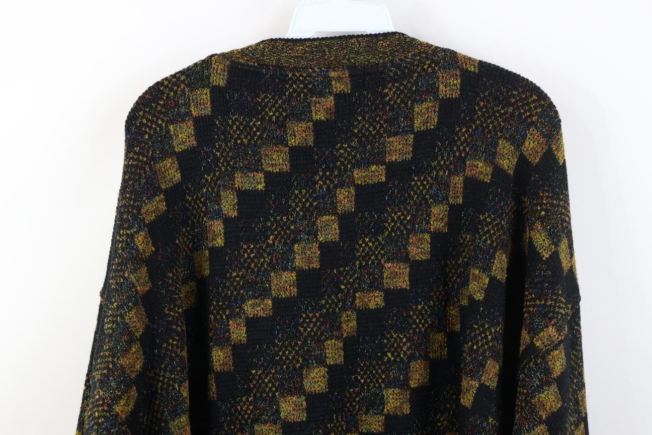 Vintage Deadstock Vintage 90s Coogi Style Checkered Knit Sweater USA Size US XXL / EU 58 / 5 - 10 Thumbnail