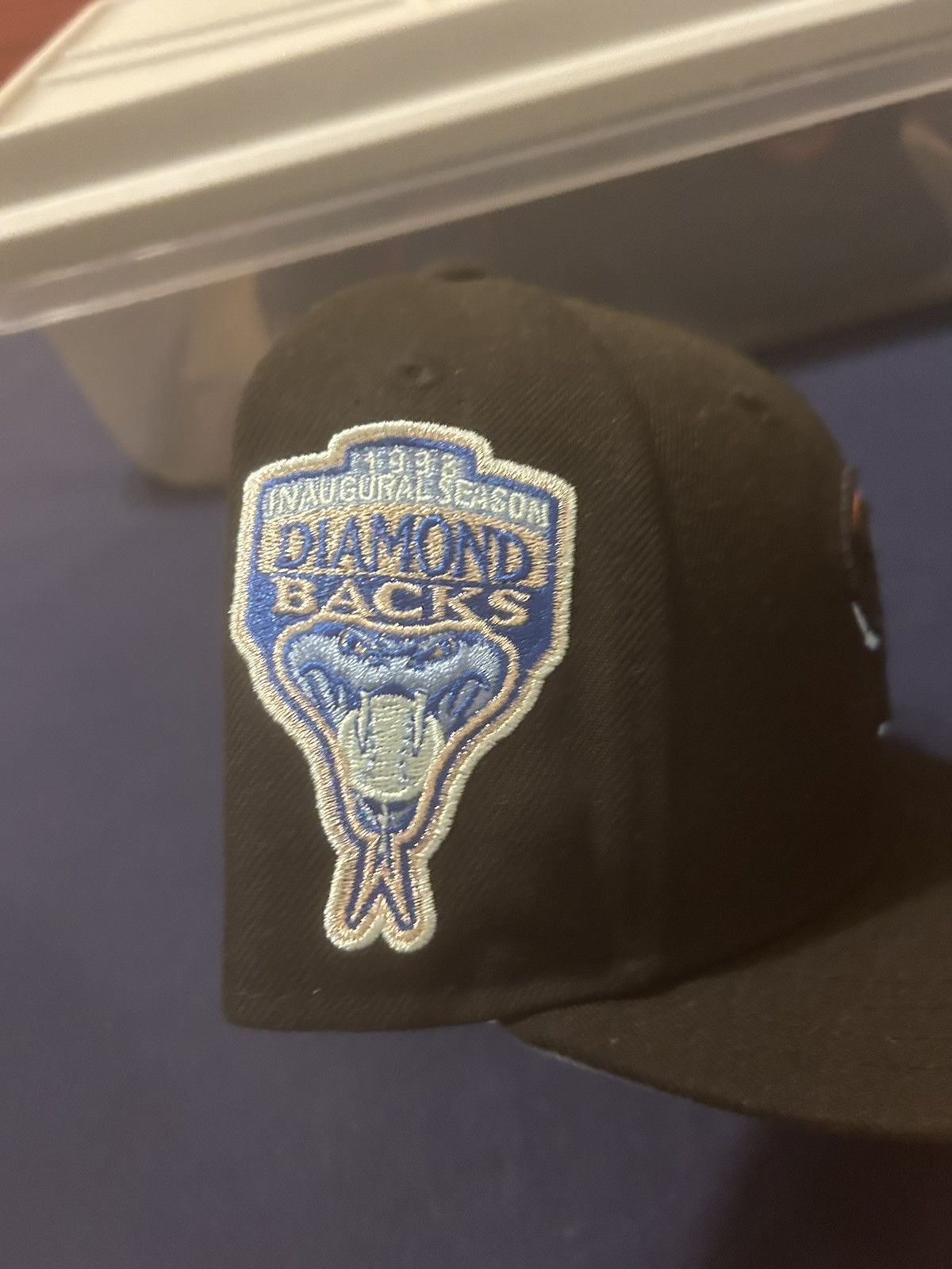 New Era Black Arizona Diamondbacks New Era Fitted Hat Size 7 Size ONE SIZE - 2 Thumbnail