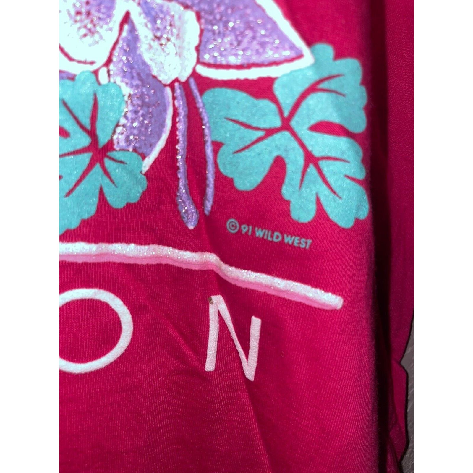 Jerzees 90s Vintage Branson Hummingbird Flower Pink Shirt VTG Large Size US L / EU 52-54 / 3 - 7 Thumbnail