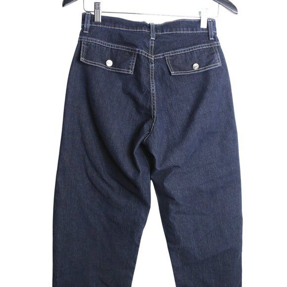 Vintage Vintage New Time High Waisted Pocket Stitch Jeans Size 27" / US 4 / IT 40 - 7 Thumbnail