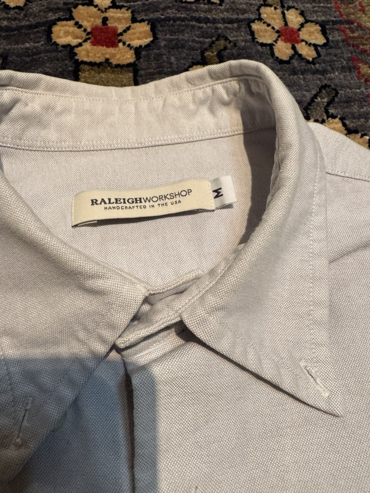 Raleigh Denim Raleigh Denim Grey Oxford Button Up (M) Size US M / EU 48-50 / 2 - 4 Thumbnail