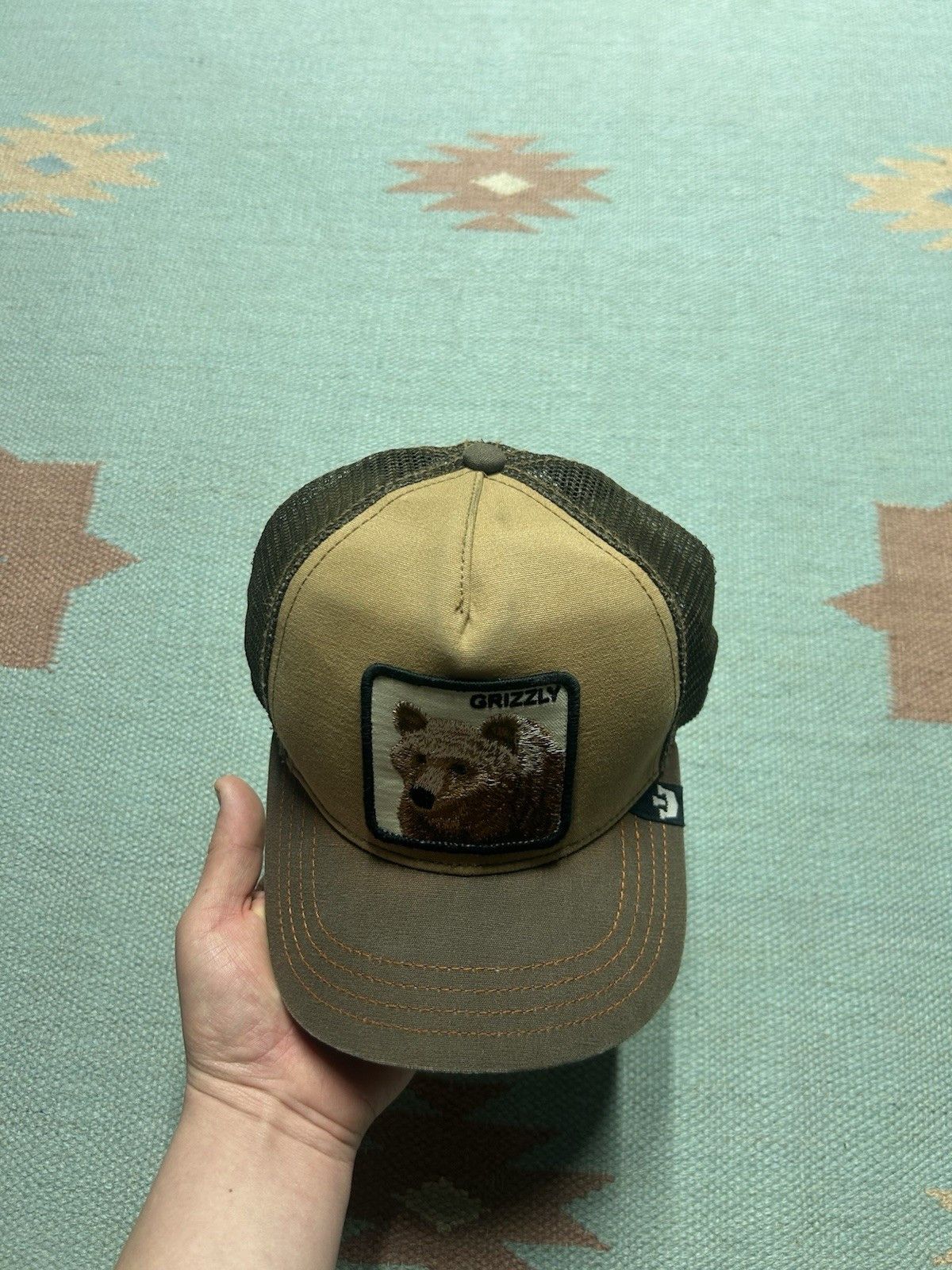 Goorin Bros. Goorin Bros trucker hat grizzly bear patch animal snapback Size ONE SIZE - 3 Thumbnail