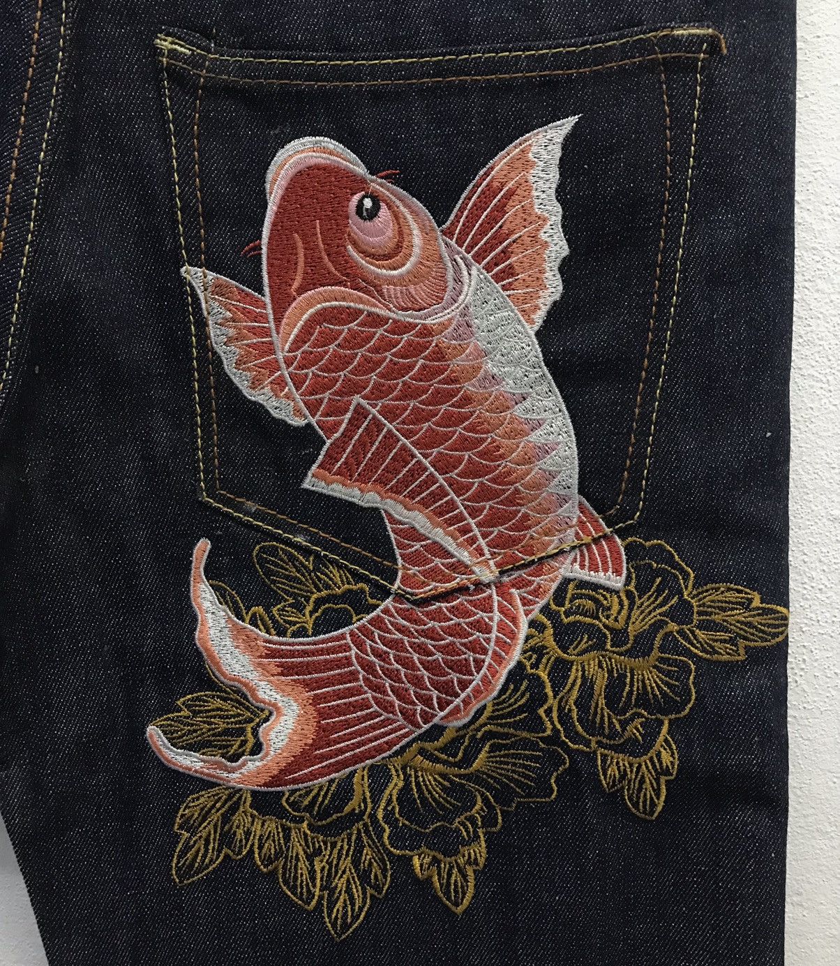 Japanese Brand FISH Koi Custom Jeans