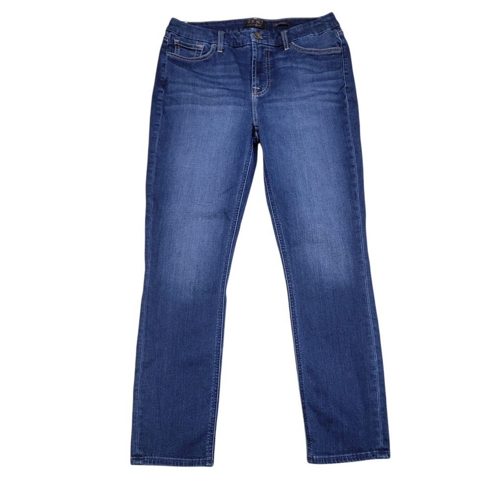 Jennifer Lopez Seven For All Mankind Jen7 Women's Medium Wash Blue Ankle Sk Size 30" / US 8 / IT 44 - 3 Thumbnail