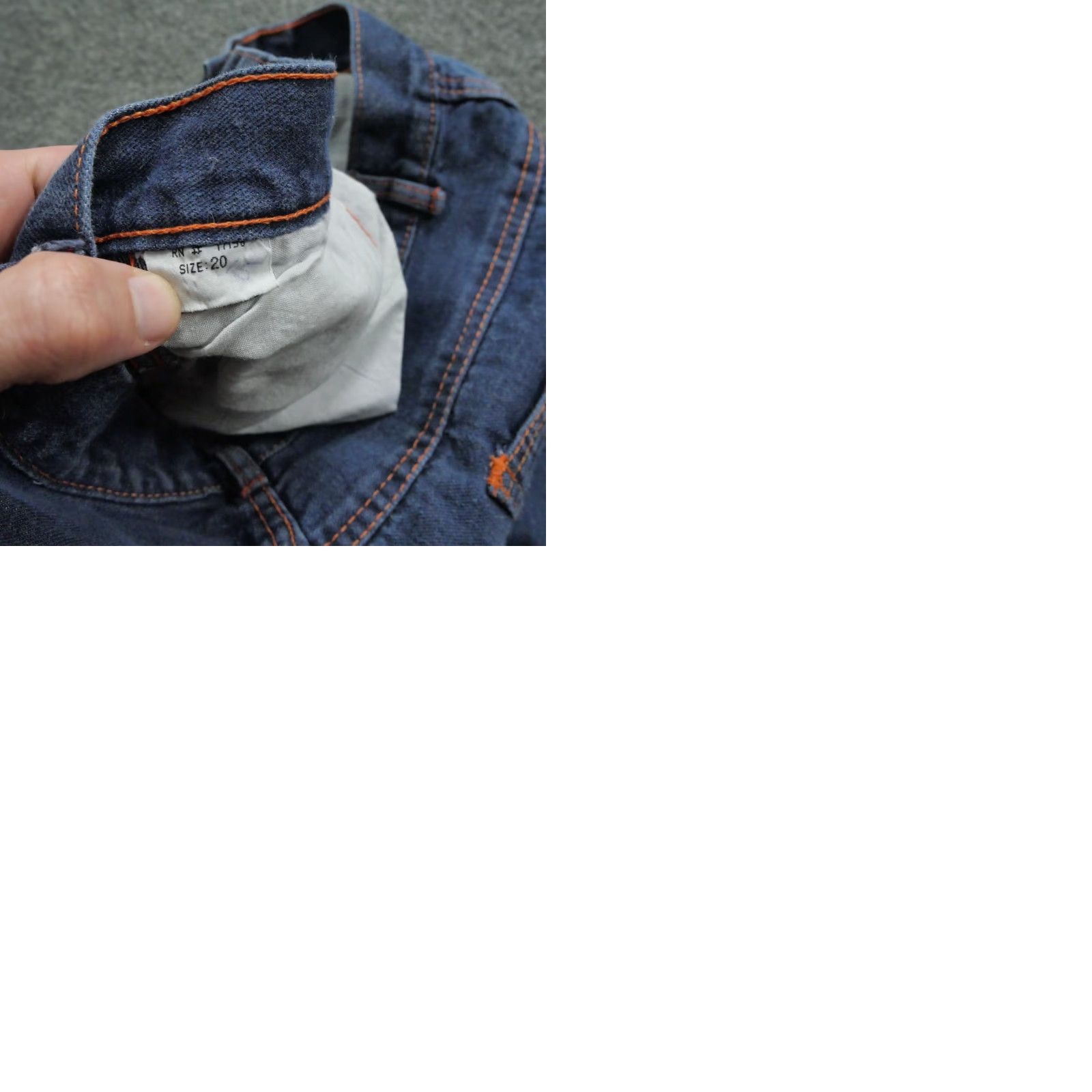 Vintage VINTAGE Elbee Jeans Womens 20 31x32 Blue Denim Pants High Rise Mom 80s Size 24" / US 00 / IT 34 - 11 Thumbnail