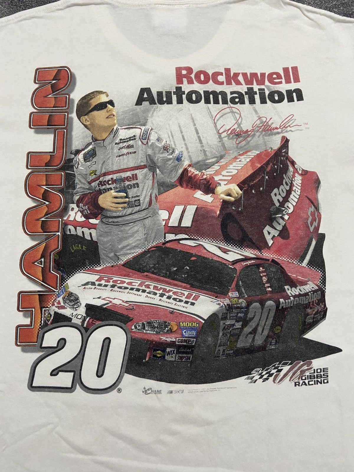NASCAR Y2K Nascar Denny Hamlin Tee Size US M / EU 48-50 / 2 - 2 Thumbnail