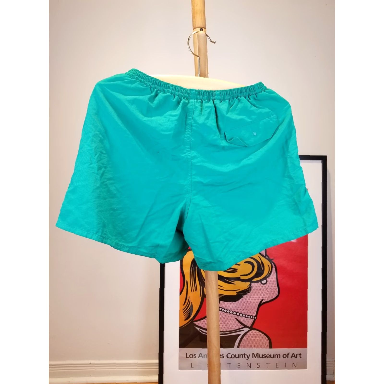 Patagonia VINTAGE Patagonia GREEN BAGGIES SHORTS SZ MEN'S SMALL Mens Shorts Classic Bermuda Lined Canvas Green Baggy Style ShortS Size US 29 - 4 Thumbnail