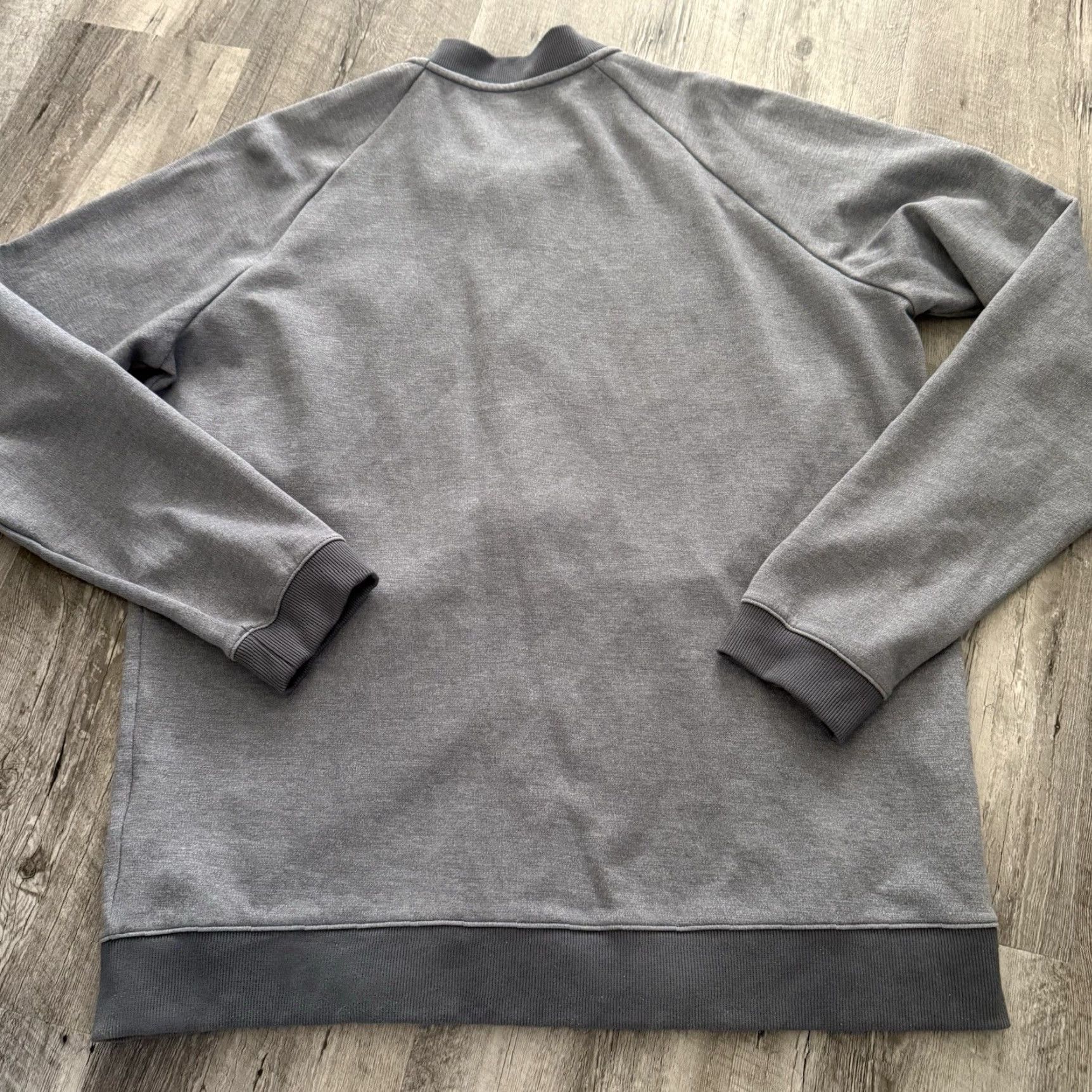 Under Armour Under Armour UA Double Knit Bomber Jacket Mens XL Gray Zip Full Zip Pockets Breathable Athletic Fit 1347272 Size US XL / EU 56 / 4 - 4 Thumbnail