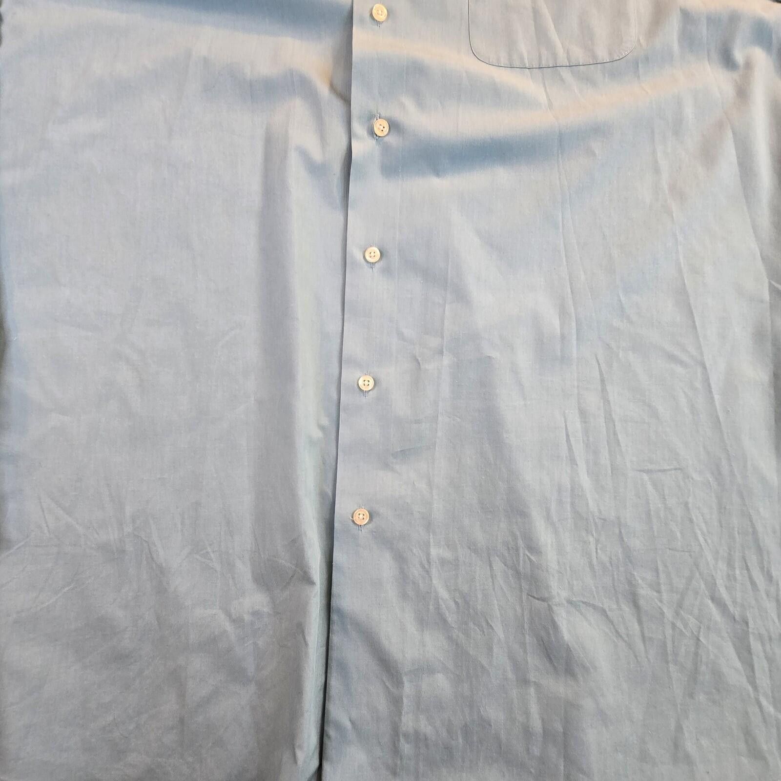 Alexander Julian Alexander Julian Colours Blue Dress Shirt 3XLT 19 Button Up Size 52R - 2 Thumbnail