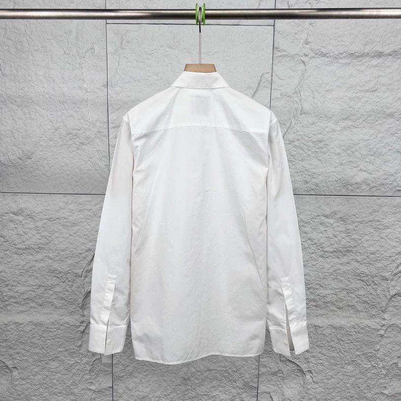 Givenchy Givenchy Sise37 White classic simple collar long-sleeve shi Size US M / EU 48-50 / 2 - 2 Thumbnail