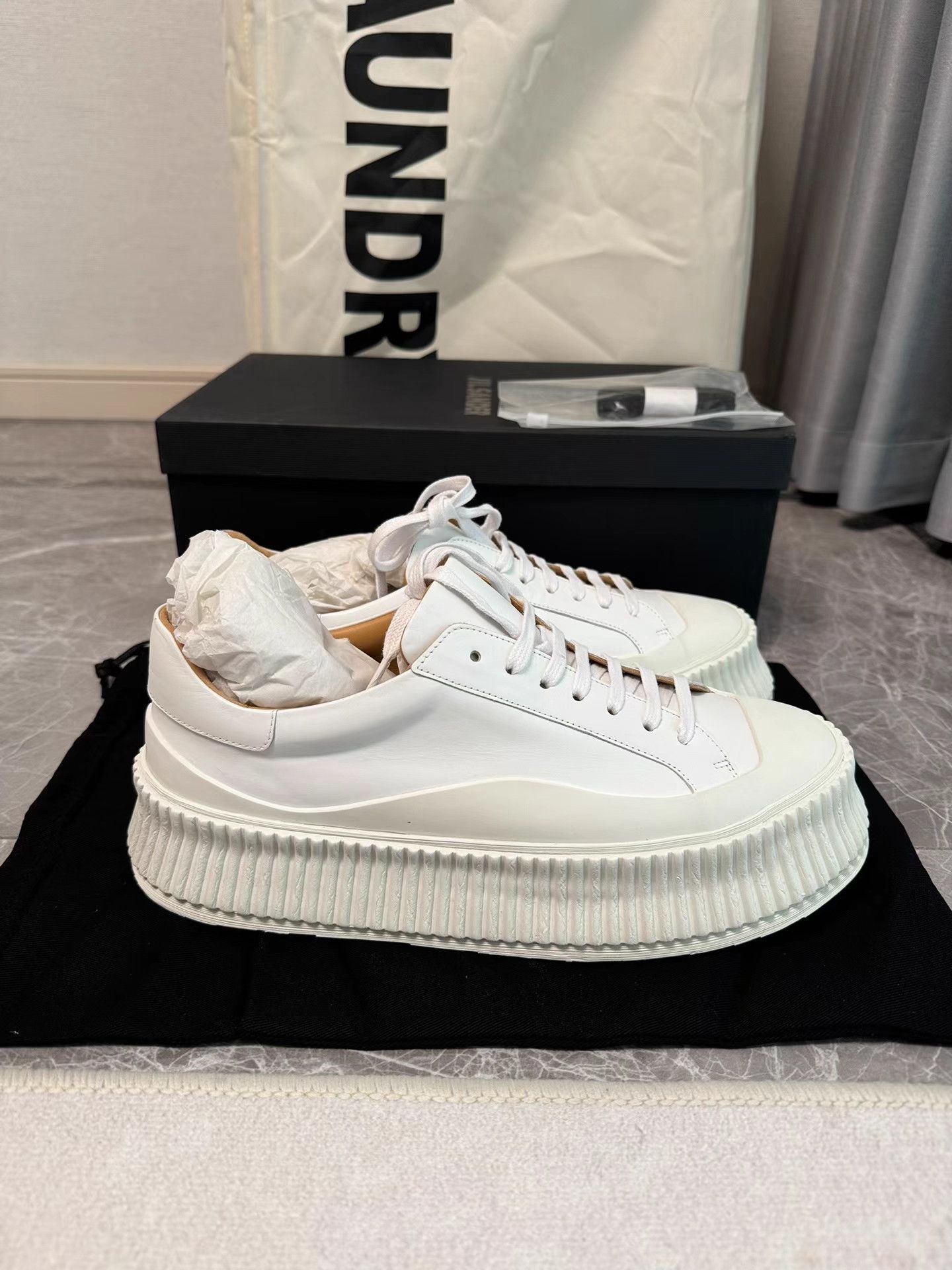 Jil Sander Jil Sander Cookie Sneakers / White Sneakers K6 Size US 7 / EU 40 - 3 Thumbnail