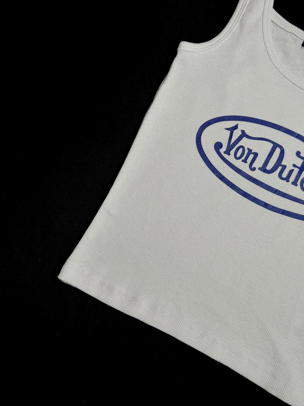 Von Dutch Y2k Von Dutch Classic Cropped White Tank Top M Size M / US 6-8 / IT 42-44 - 4 Thumbnail