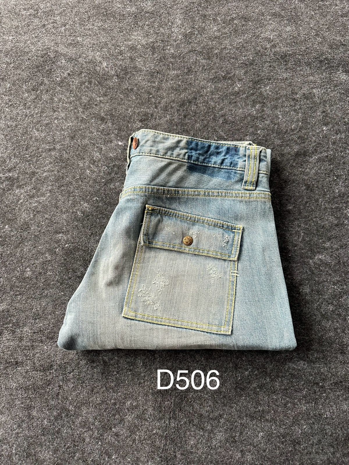 Hysteric Glamour BRP Bushpant Washed Distressed Vintage Denim D506 Size US 32 / EU 48 - 15 Thumbnail