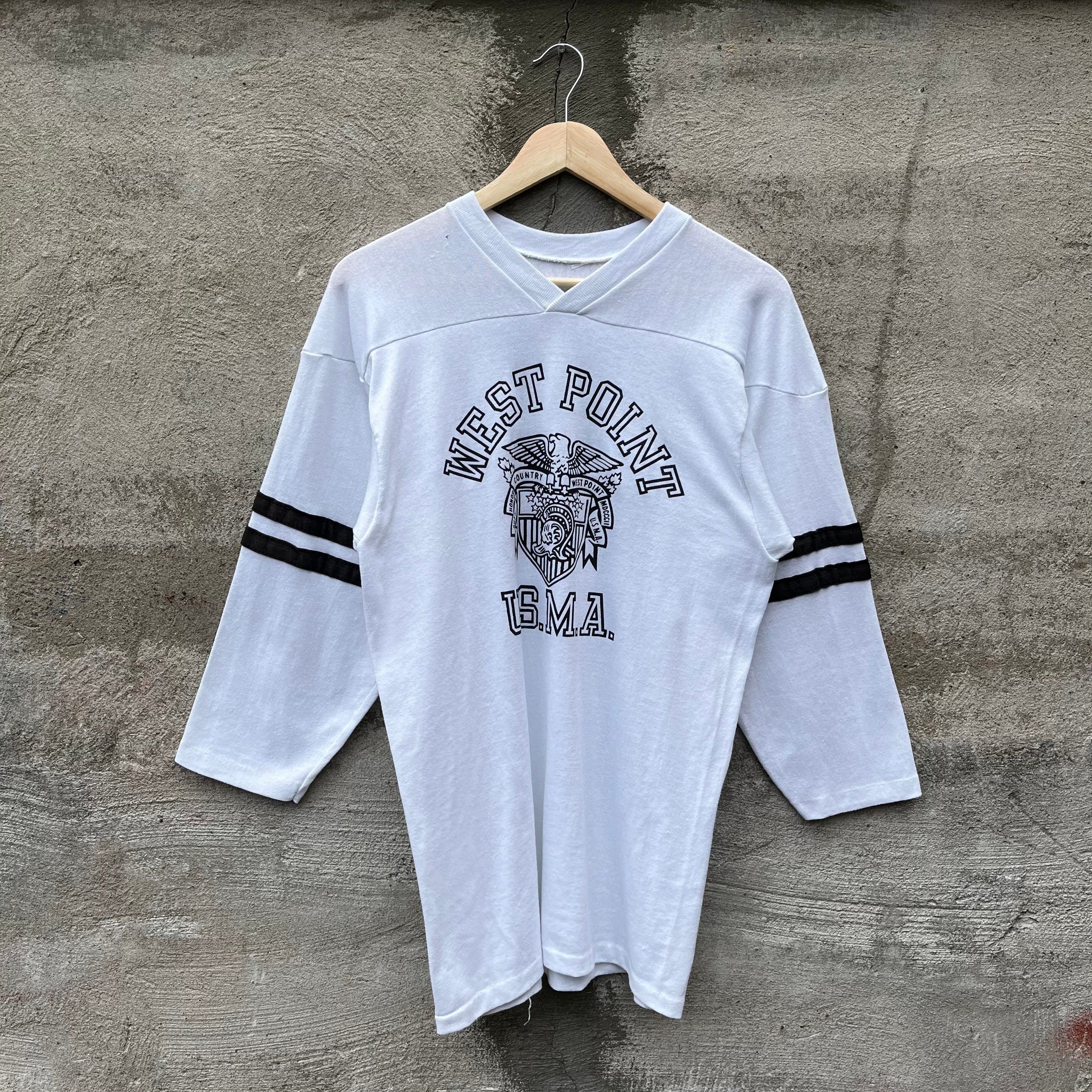 Vintage 70's USMA West Point Military Jersey Shirt Size US M / EU 48-50 / 2 - 1 Thumbnail