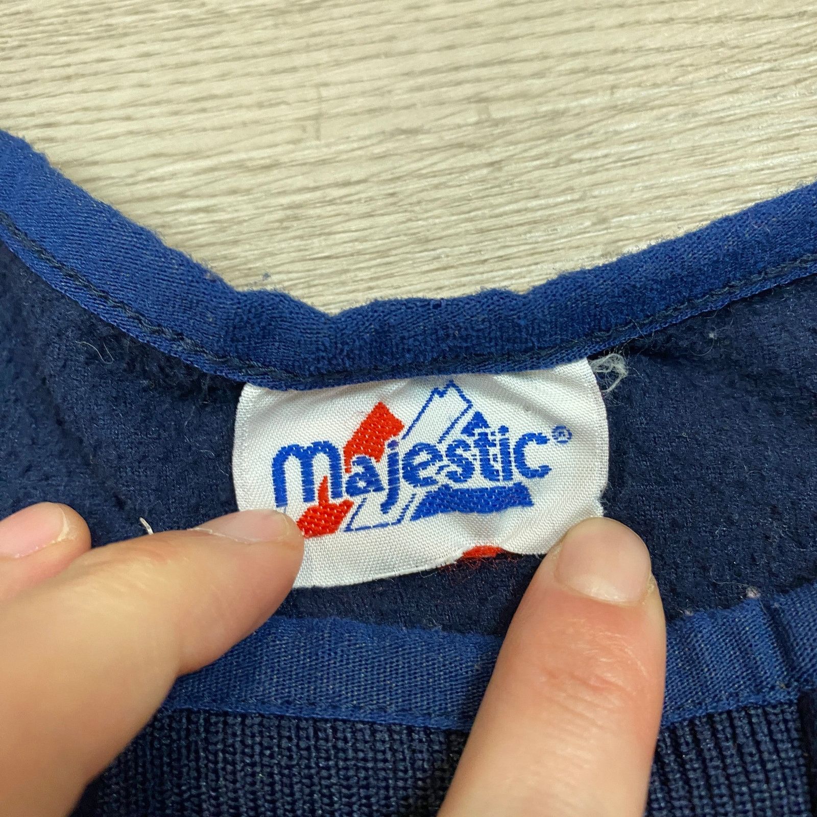MLB × Majestic × Vintage Vintage Majestic Detroit Tigers MLB Fleece Pullover Medium Size US M / EU 48-50 / 2 - 4 Thumbnail