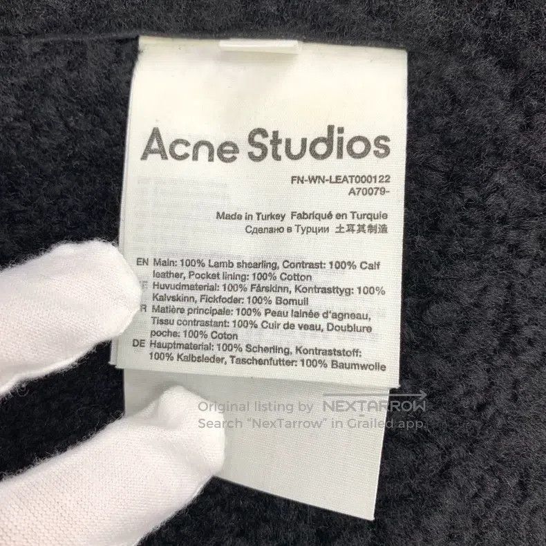 Acne Studios Acne Studios Black Sheep Leather Zip-up Long Sleeve Faux F Size XXS / US 00 / IT 34 - 7 Thumbnail