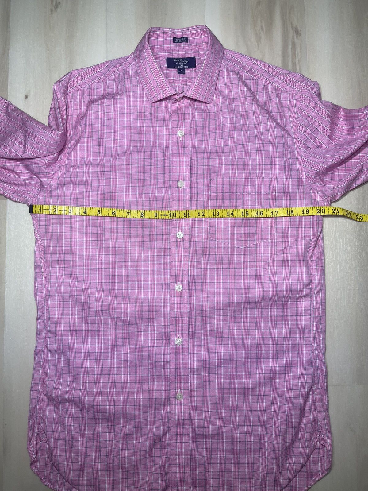 J.Crew JCREW Thompson Shirting 2 Ply Wrinkle Free Sz M 15-15.5 Pink Size US M / EU 48-50 / 2 - 6 Thumbnail