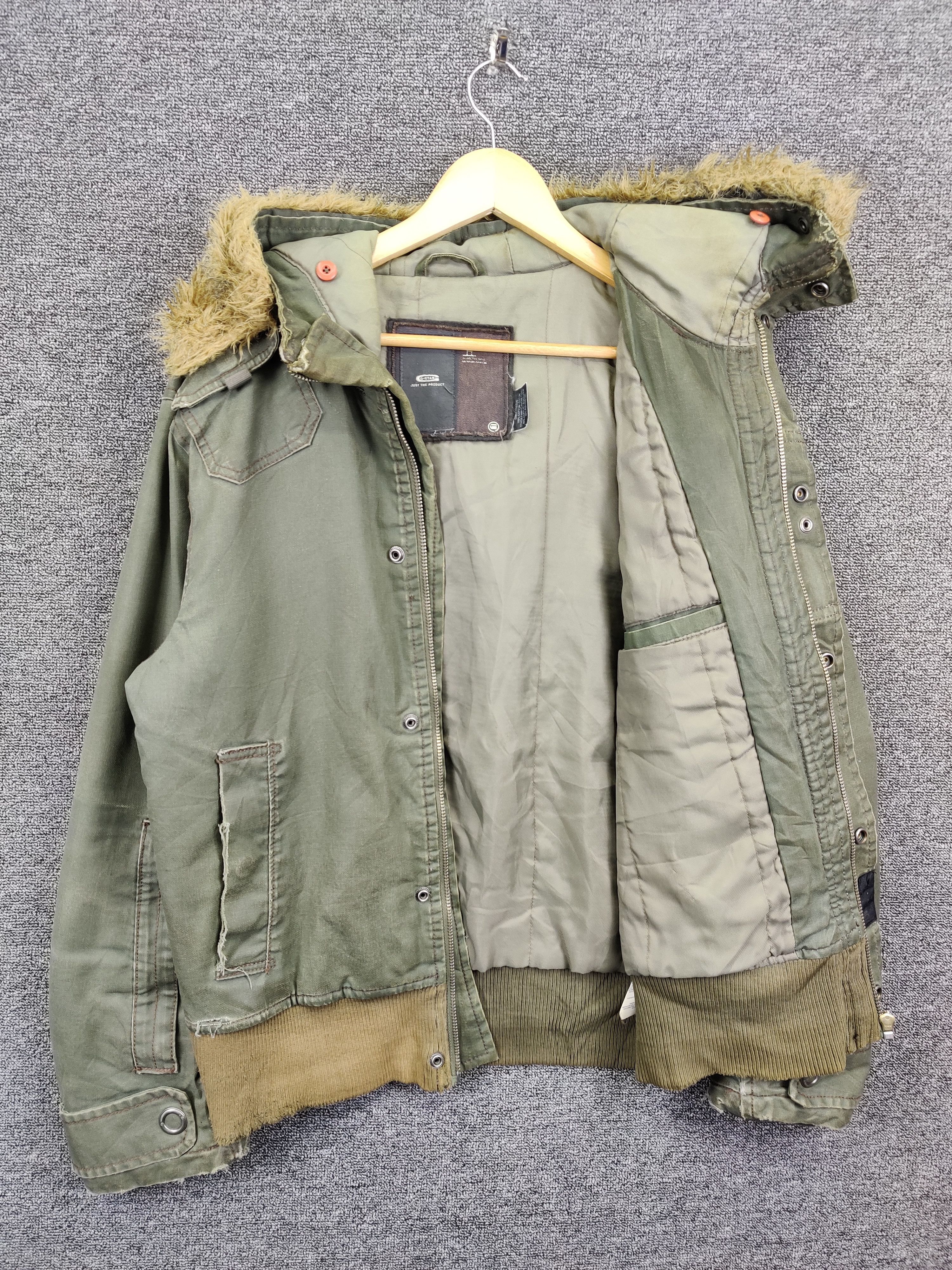 G-Star Vintage G Star Raw 3301 Military Fur Jacket Olive Green Size US L / EU 52-54 / 3 - 8 Thumbnail