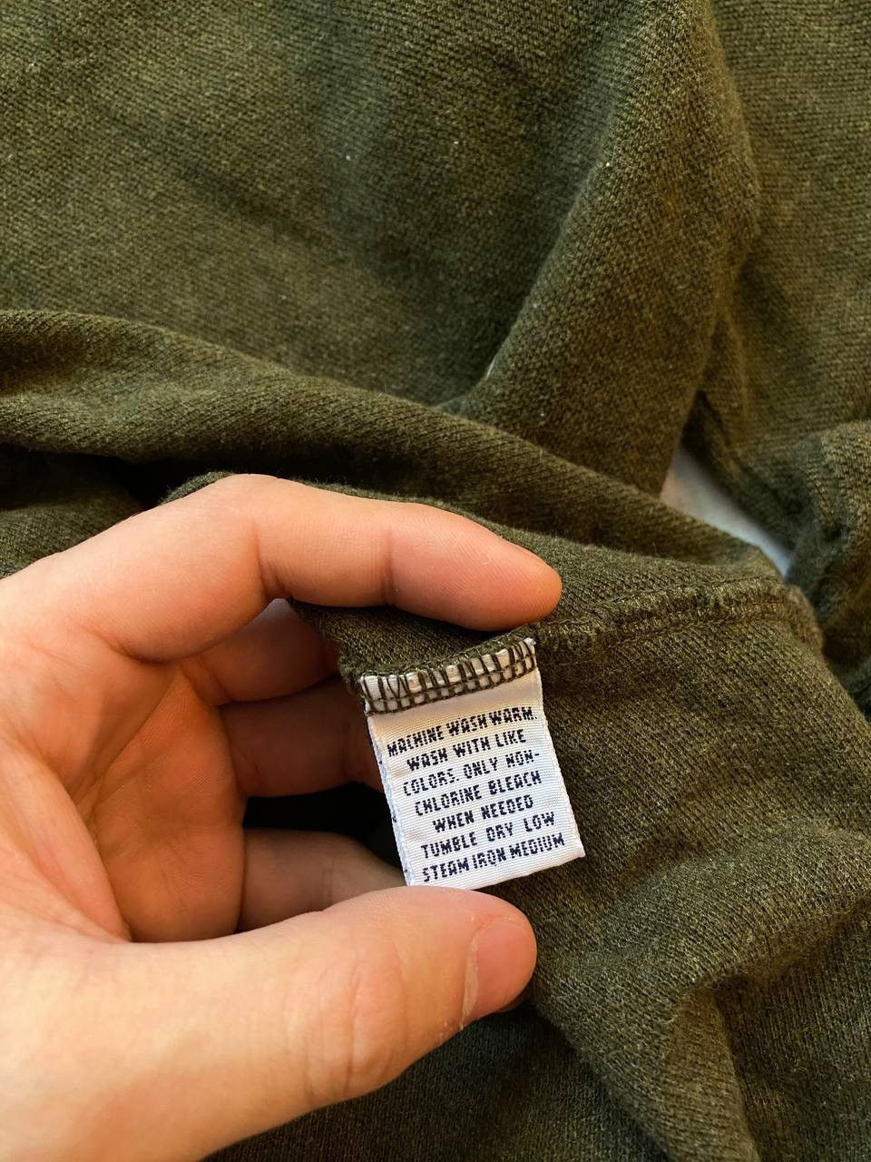 Polo Ralph Lauren × Vintage Vintage Polo Ralph Lauren Cotton Long Sleeve Rugby Y2k Khaki Size US XL / EU 56 / 4 - 5 Thumbnail