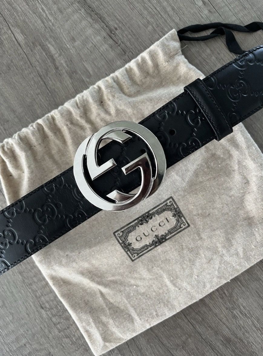 Gucci Gucci interlocking GG monogram belt black Size 28 - 8 Thumbnail