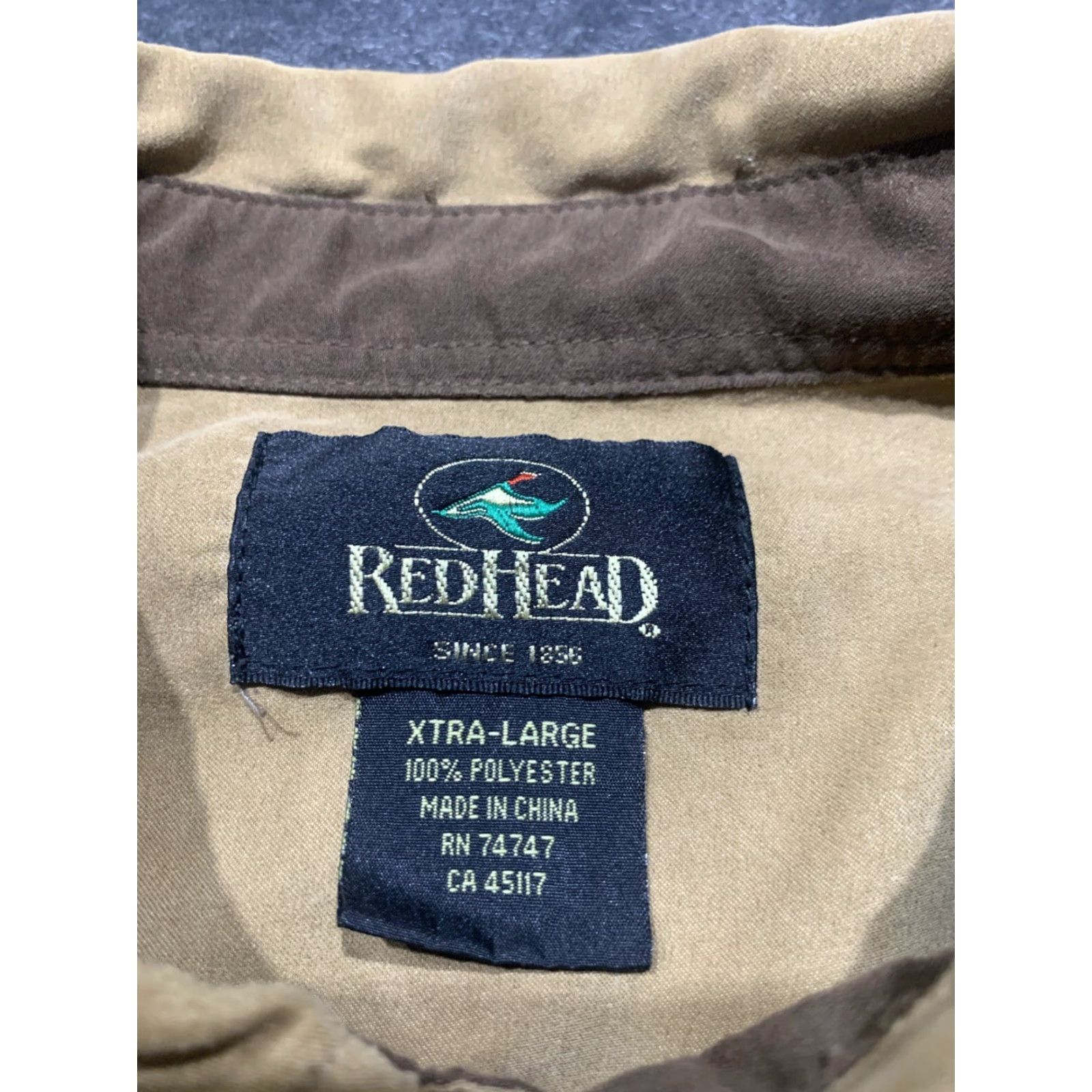 Vintage RedHead Men's XL Padded Canvas Hunting Shirt Button-Up Long Sleeve Brown Casual Outdoors Size US XL / EU 56 / 4 - 7 Thumbnail