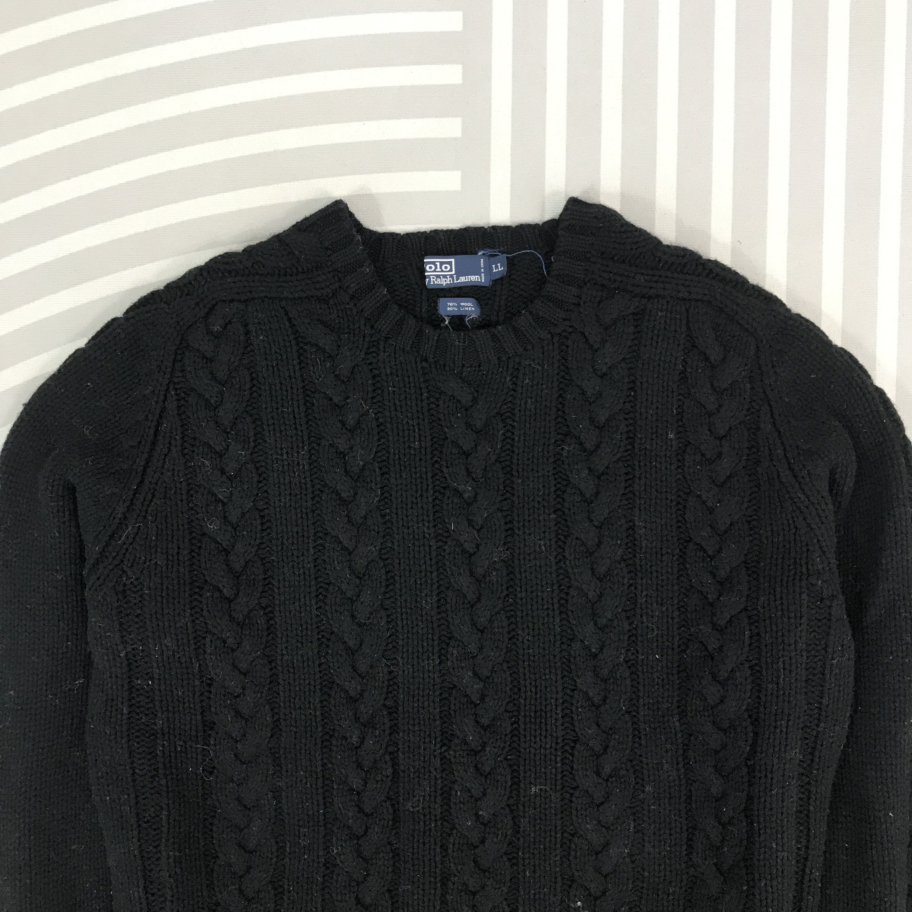 Polo Ralph Lauren × Vintage Vintage Polo Ralph Lauren Knitwear patchwork elbow Jacket Size US L / EU 52-54 / 3 - 2 Thumbnail