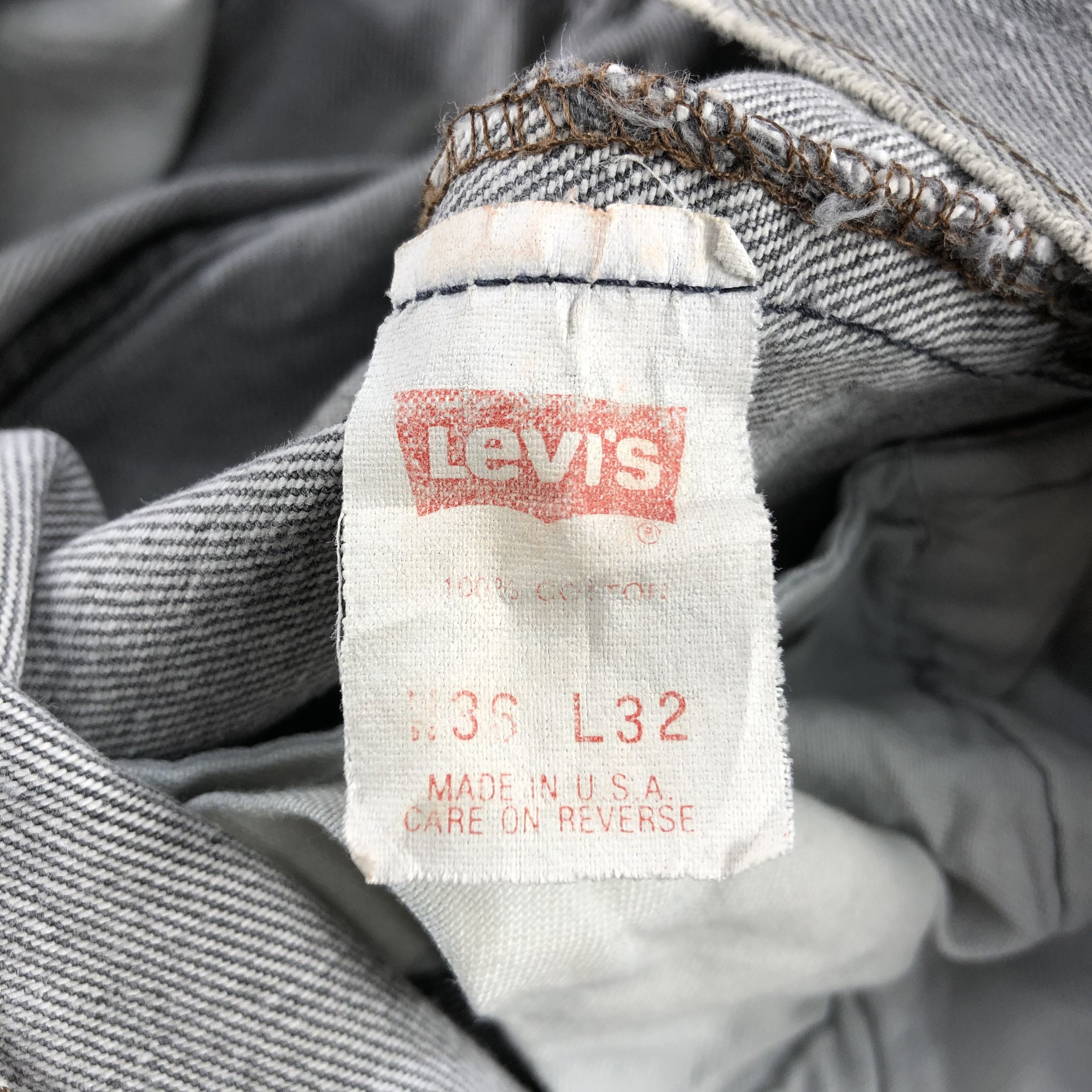 Levi's × Vintage Vintage 90s Faded Black Levis 501 Jeans-JM2279 Size US 34 / EU 50 - 12 Thumbnail