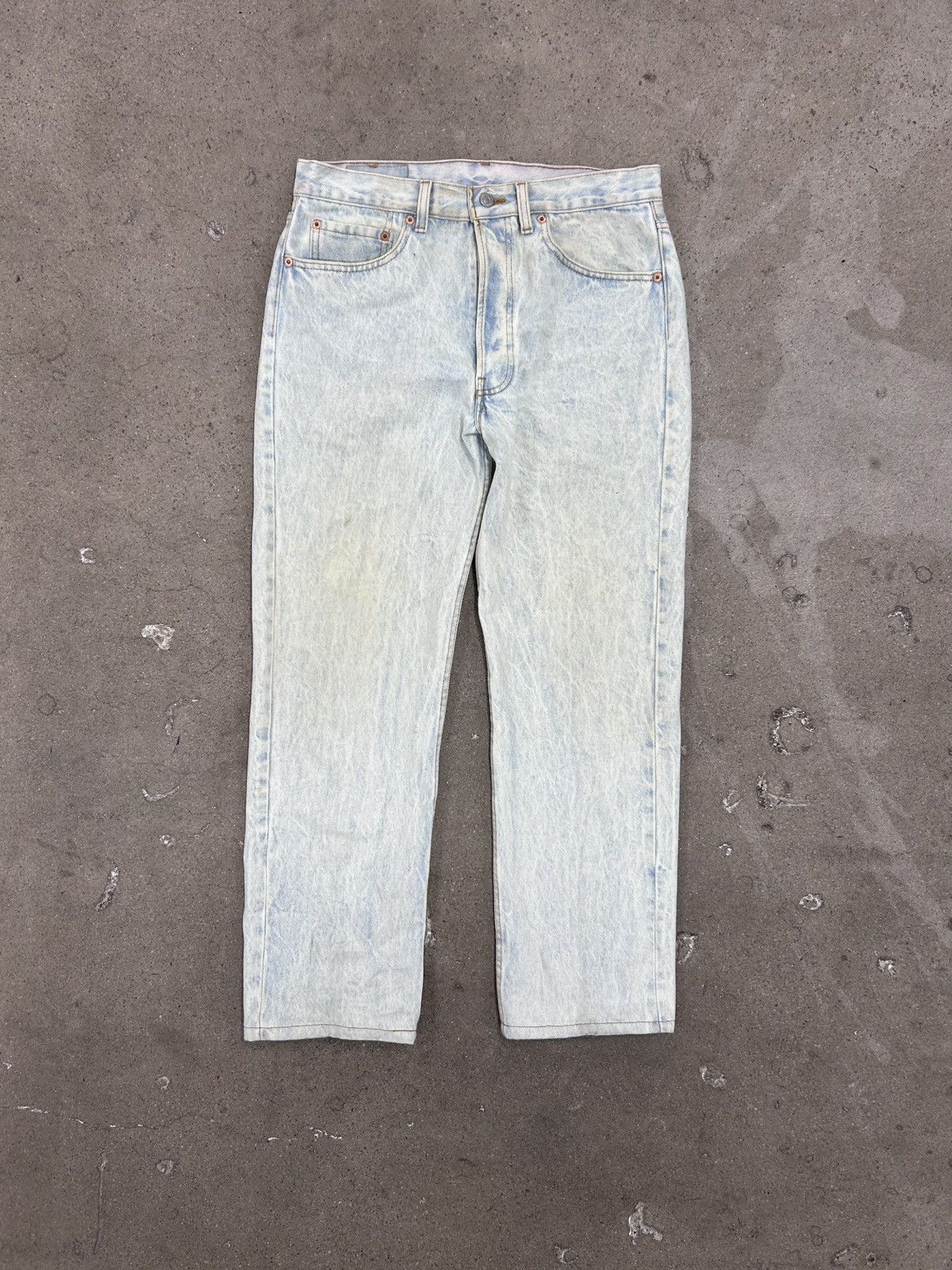 Levi's Vintage 90s Light Wash 501 Denim Jeans Size US 30 / EU 46 - 1 Thumbnail