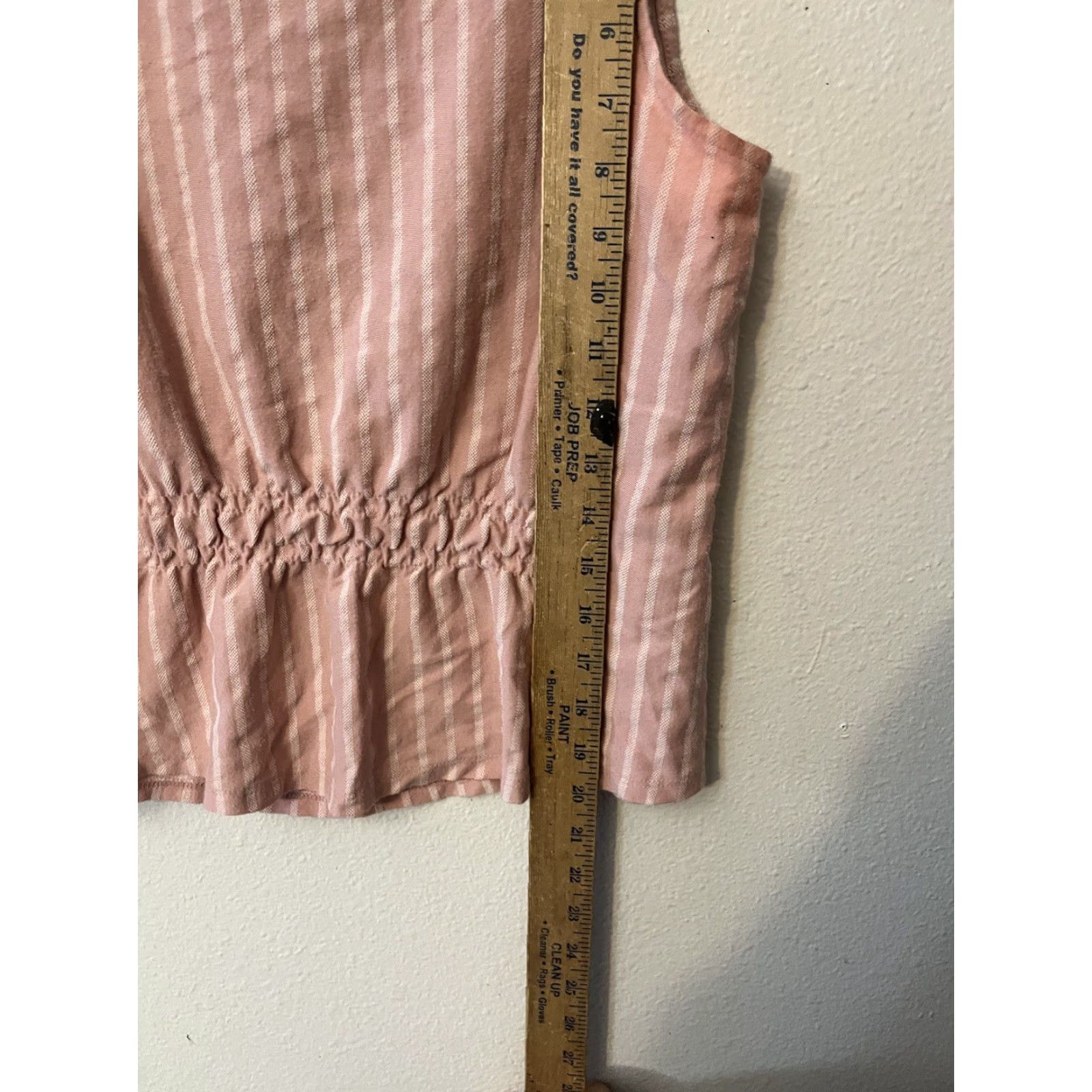 Banana Republic VINTAGE Banana Republic Women’s Tank Top XS Pink Striped Sleeveless Cotton Basic 2010s Women Size XS / US 0-2 / IT 36-38 - 4 Thumbnail