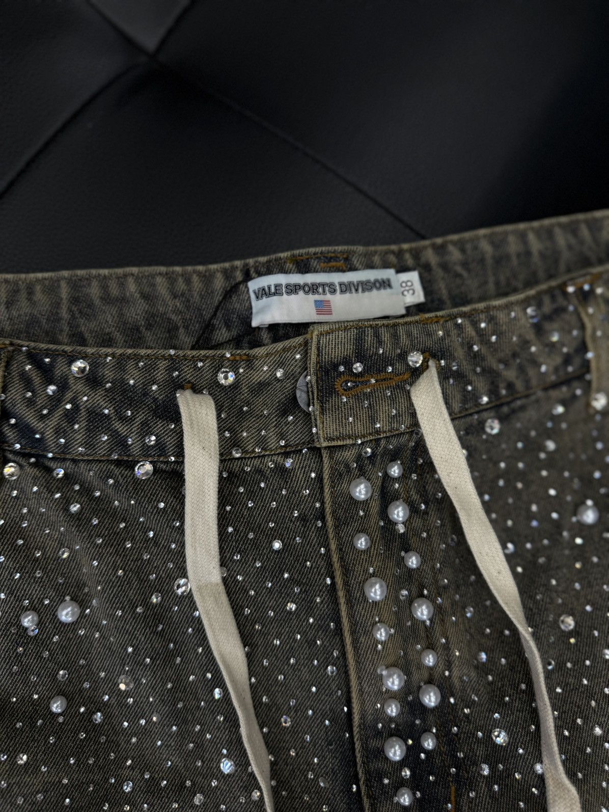 Vale Valley Vale Blue Rhinestone Shorts Size 38 (NEW) Size US 38 / EU 54 - 8 Thumbnail