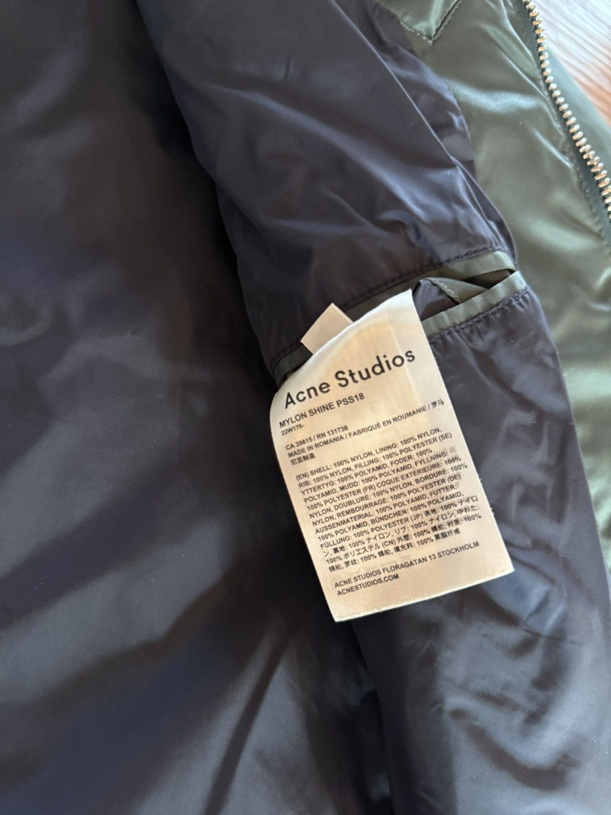 Acne Studios Acne Studio Green/Blue Bomber Size US M / EU 48-50 / 2 - 3 Thumbnail
