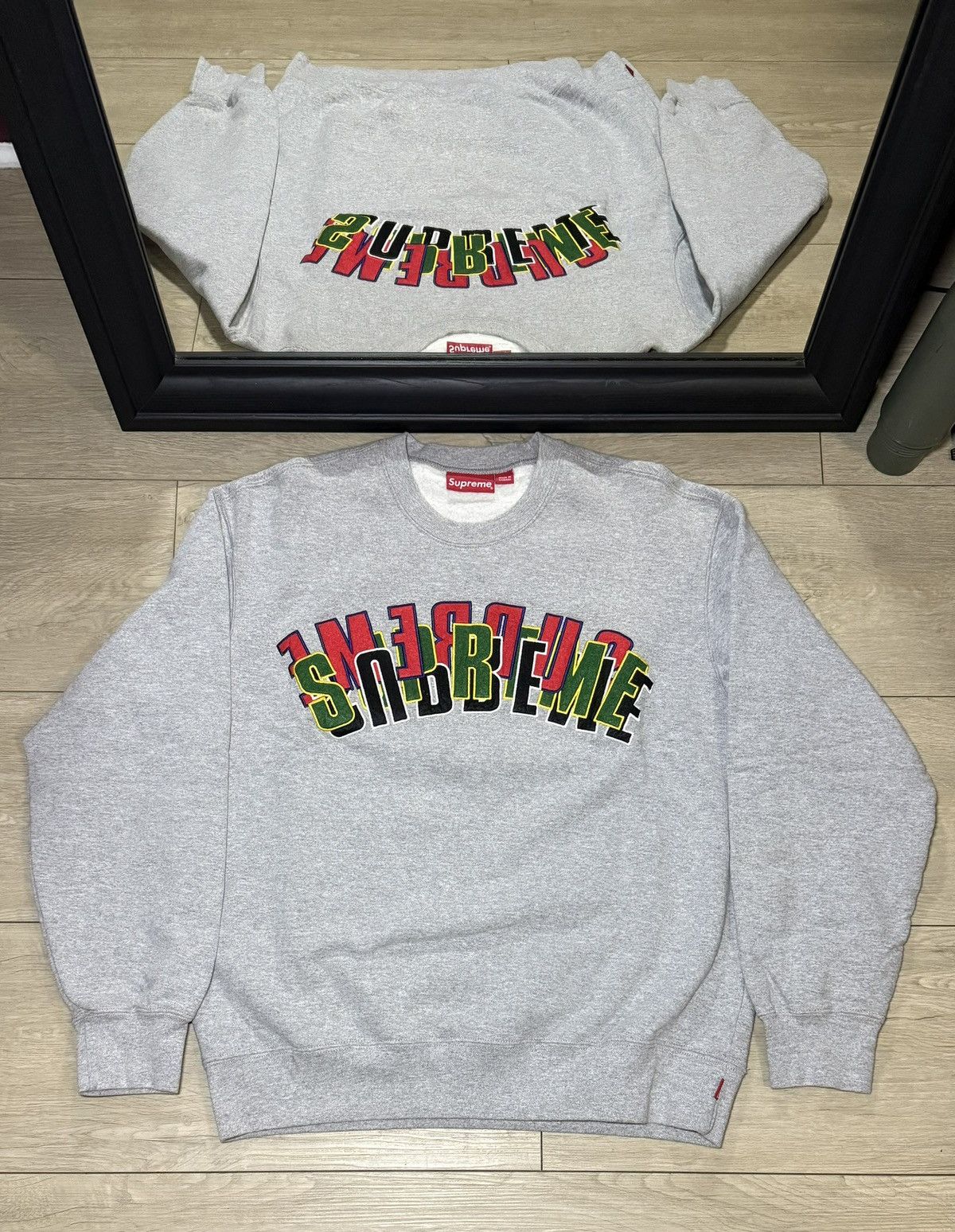 Supreme Rare Supreme Stacked Embroidered Multi Logo Sweatshirt Size US M / EU 48-50 / 2 - 1 Thumbnail