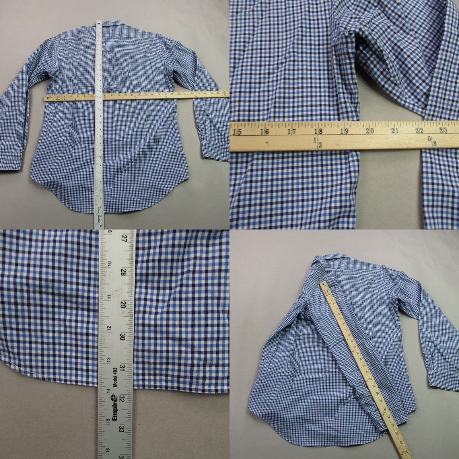 Ralph Lauren Ralph Lauren Shirt Mens Small Long Sleeve Button Front Checks Blue Lightweight Size US S / EU 44-46 / 1 - 8 Thumbnail