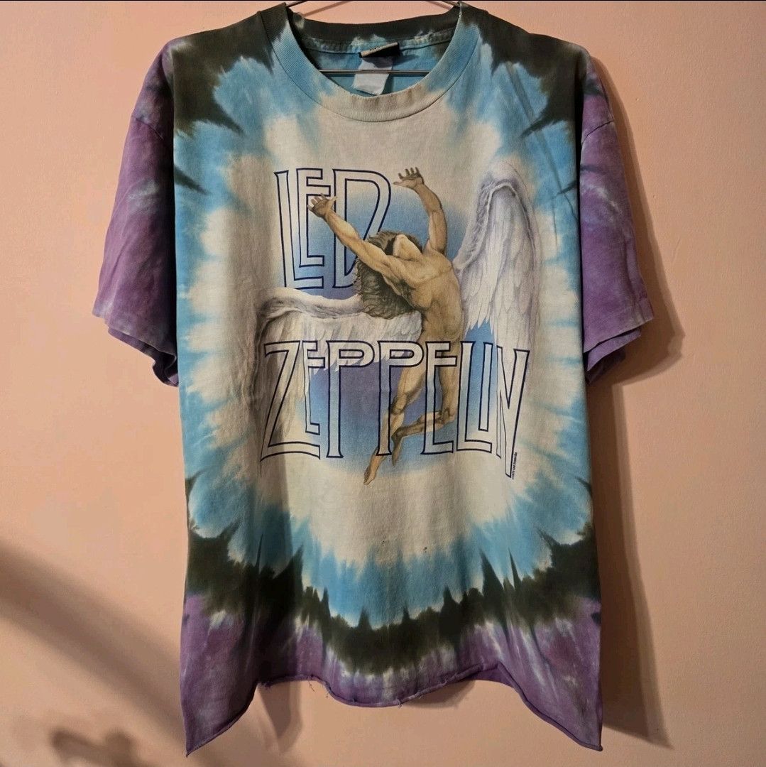 Liquid Blue Vintage liquid blue LED ZEPPELIN T-SHIRT TIE DYE 1st Gen Size US L / EU 52-54 / 3 - 1 Thumbnail