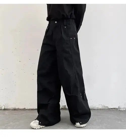 Japanese Brand Darkwear Pleats Loose Wide Leg Pant Size US 32 / EU 48 - 2 Thumbnail