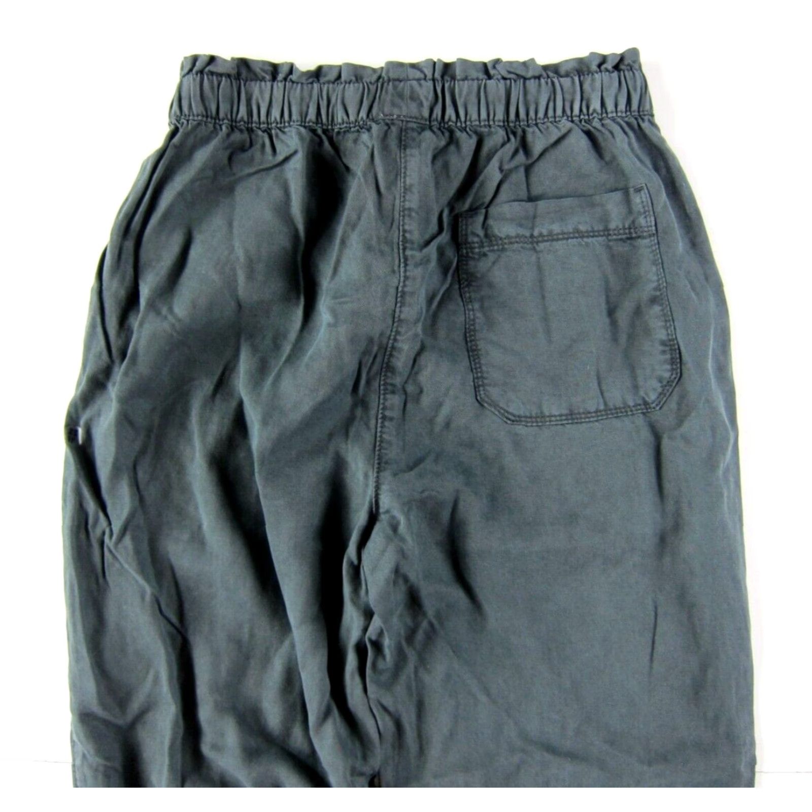 Vintage NWT Aerie 100% Rayon Grey Elastic Waist Pocket High Rise Trouser Chino Pant XS Size 26" / US 2 / IT 38 - 6 Thumbnail