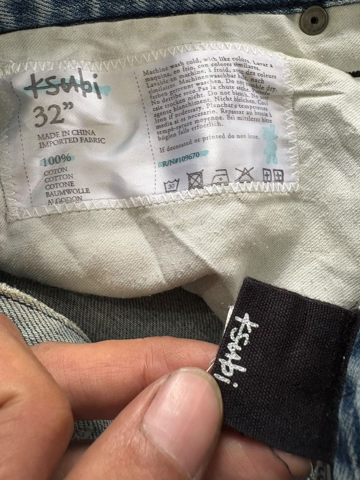 Ksubi Vintage Ksubi Mud Wash Distressed Jeans Size US 32 / EU 48 - 9 Thumbnail