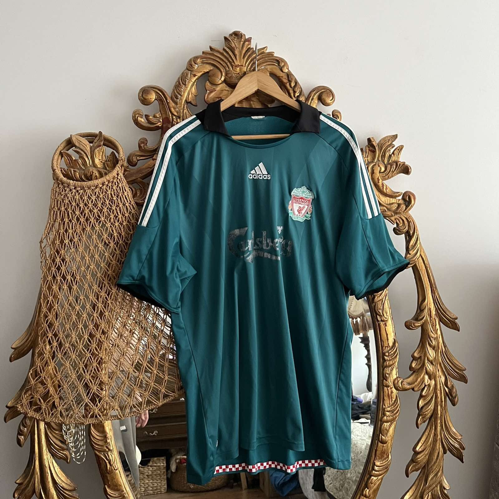 Adidas Vintage Adidas Liverpool Centre logo 2008 soccer jersey Size US XL / EU 56 / 4 - 1 Thumbnail