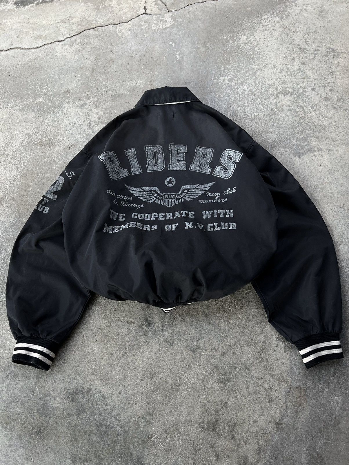 Vintage Vintage 90s Riders Nylon Bomber Jacket Size US M / EU 48-50 / 2 - 8 Thumbnail
