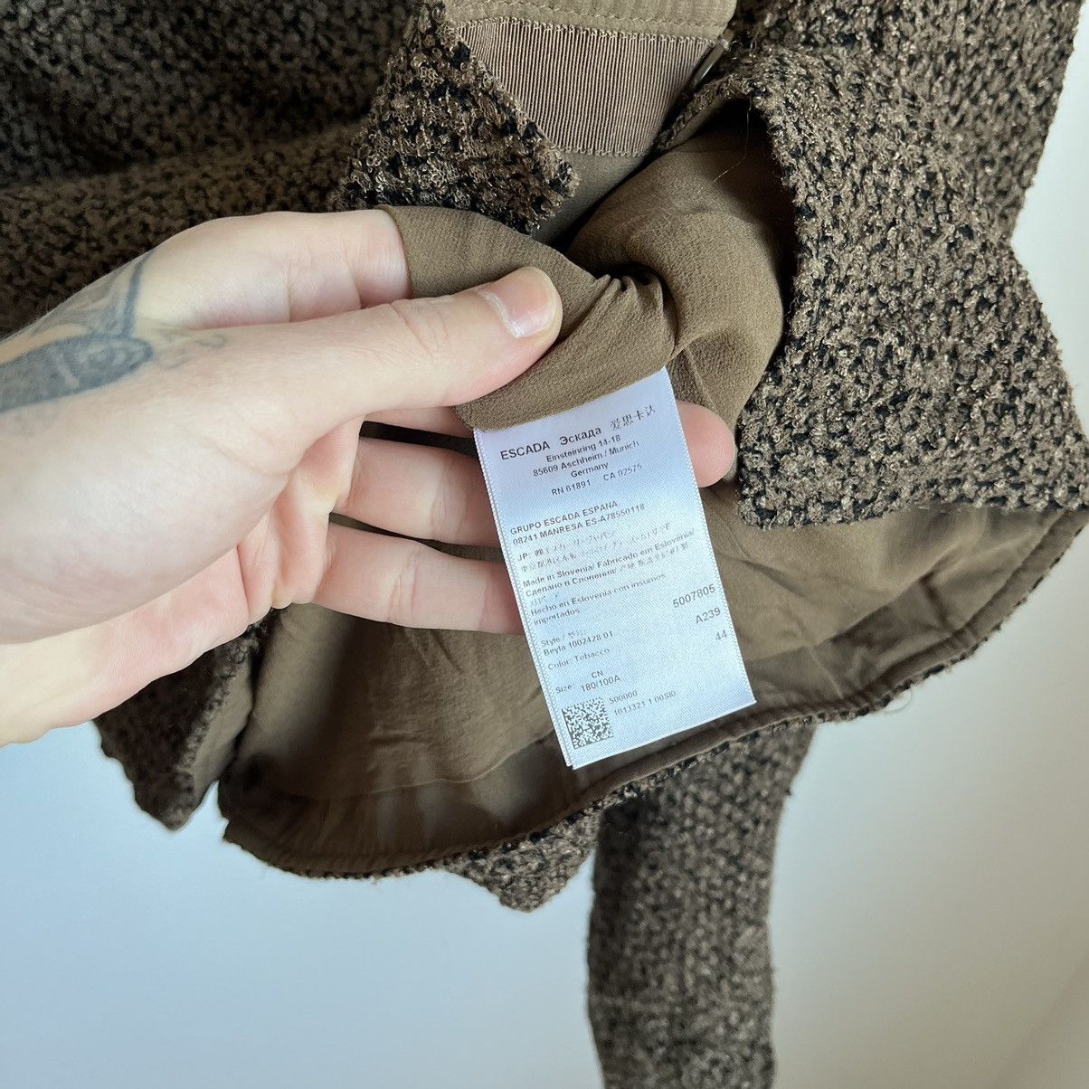 Escada Escada Women’s Brown Blazer 44 Size M / US 6-8 / IT 42-44 - 5 Thumbnail