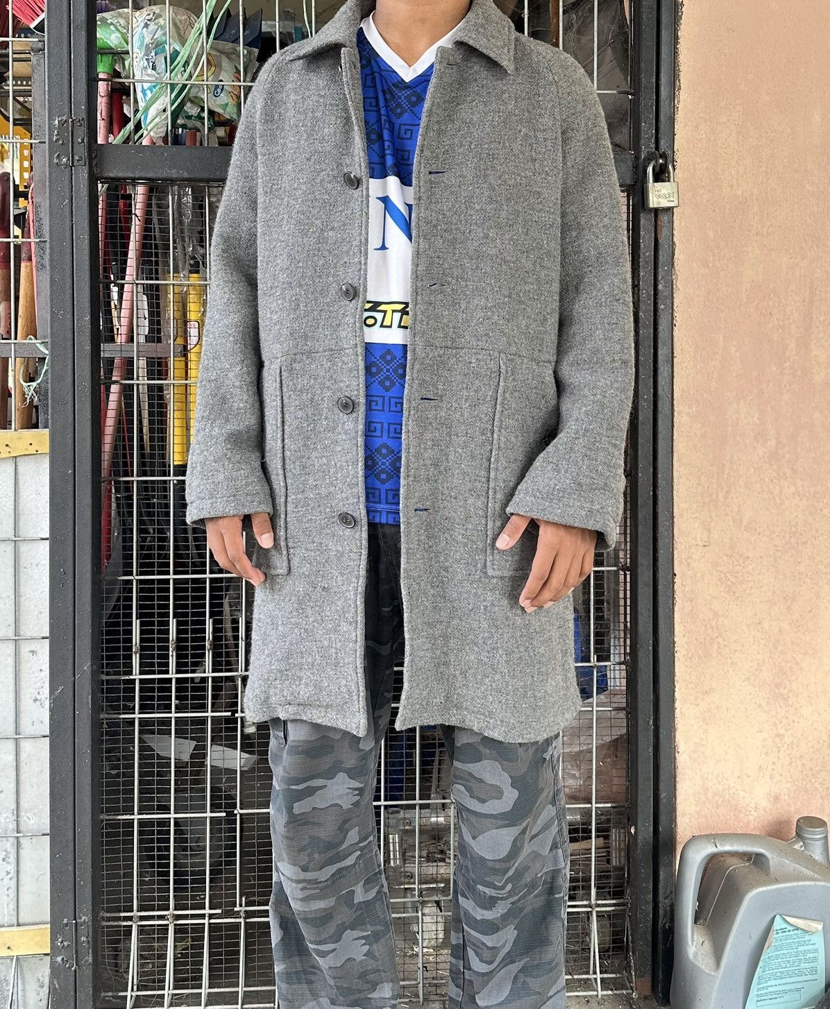 Issey Miyake Issey Miyake Sunao Kuwahara Wool Long Jacket Size US L / EU 52-54 / 3 - 1 Thumbnail