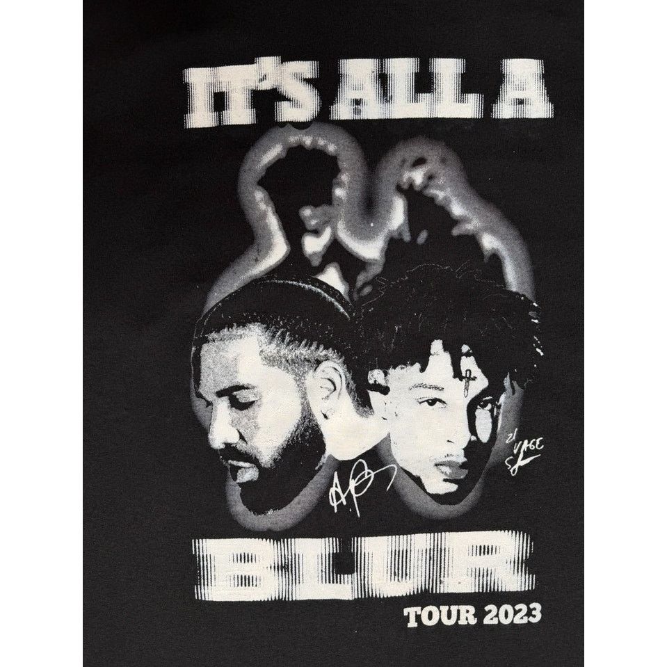 21 Savage Drake 21 Savage It's All a Blur Tour T-Shirt Size US L / EU 52-54 / 3 - 4 Thumbnail
