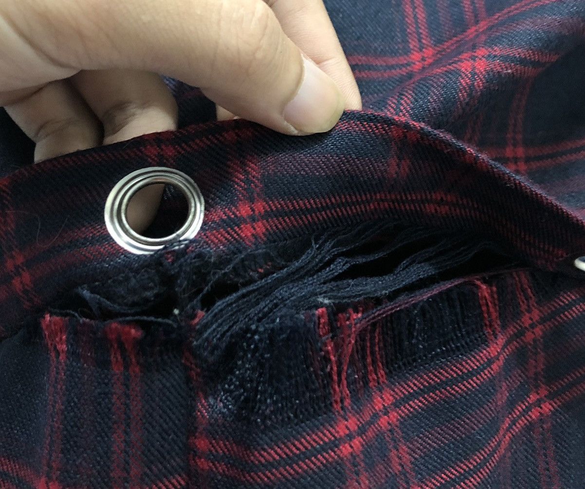 If Six Was Nine NieR Clothing Drop-Crotch Tartan Pants Red & Black Checkered Size 24" / US 00 / IT 34 - 12 Thumbnail