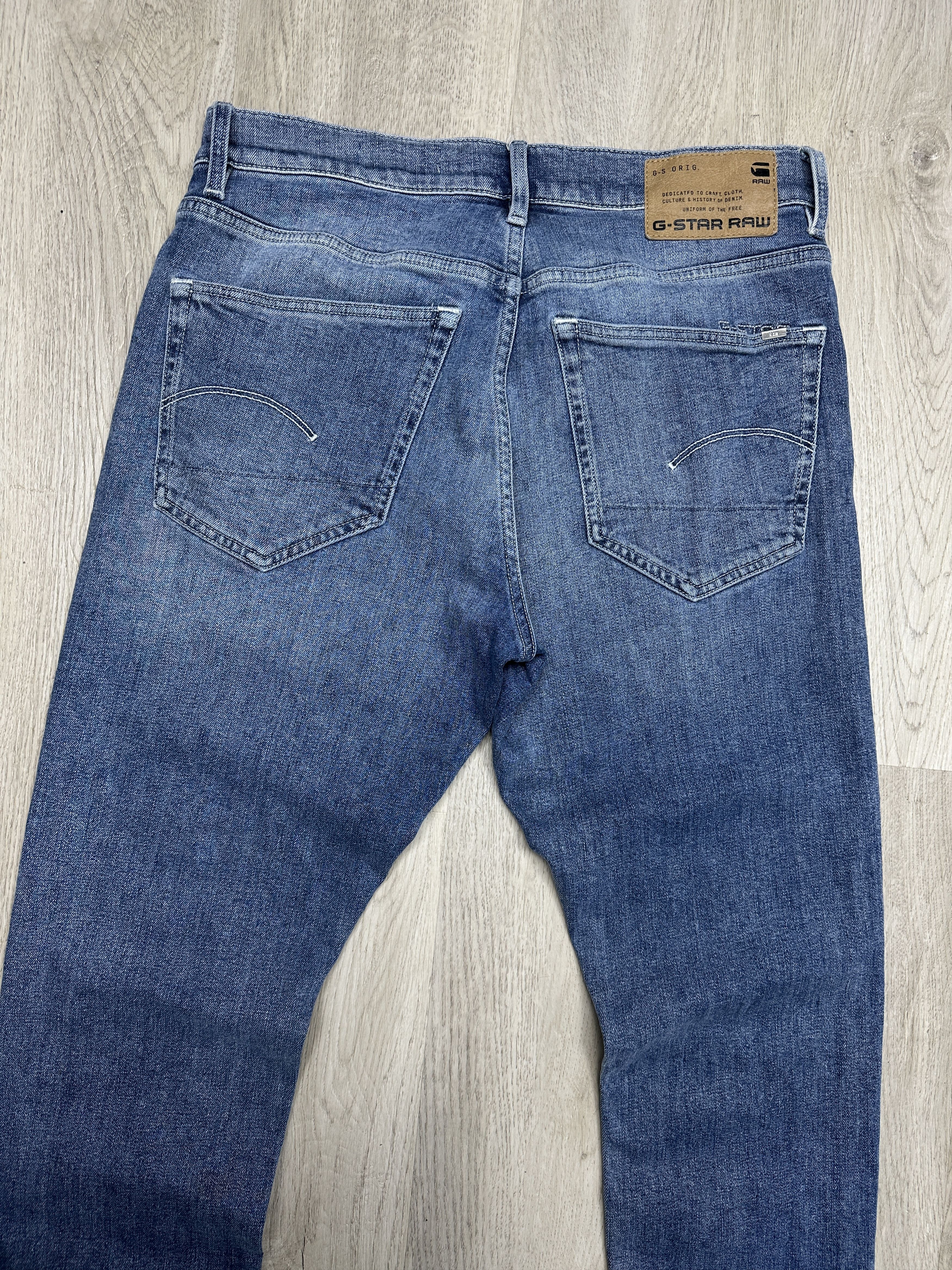 G-Star G Star Raw 3301 Slim Mens Denim Pants Jeans Size US 32 / EU 48 - 8 Thumbnail
