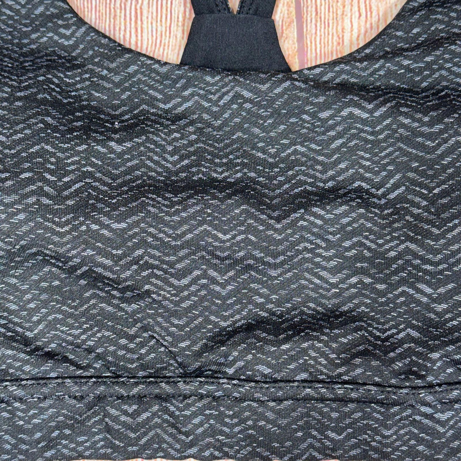 Other Dip Black Patterned Sports Bra - Size XL Size ONE SIZE - 2 Thumbnail
