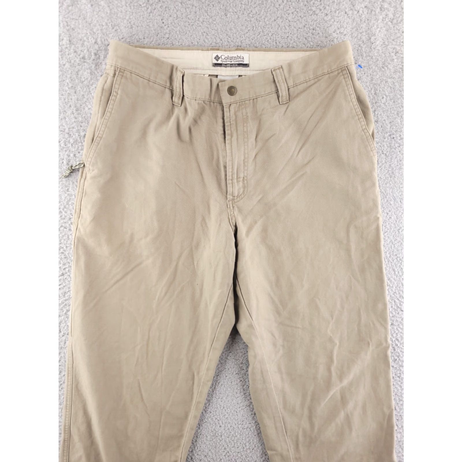 Vintage Columbia Walk Pants 32x30 Mens Canvas Cotton Beige Hiking Outdoor Size US 32 / EU 48 - 2 Thumbnail