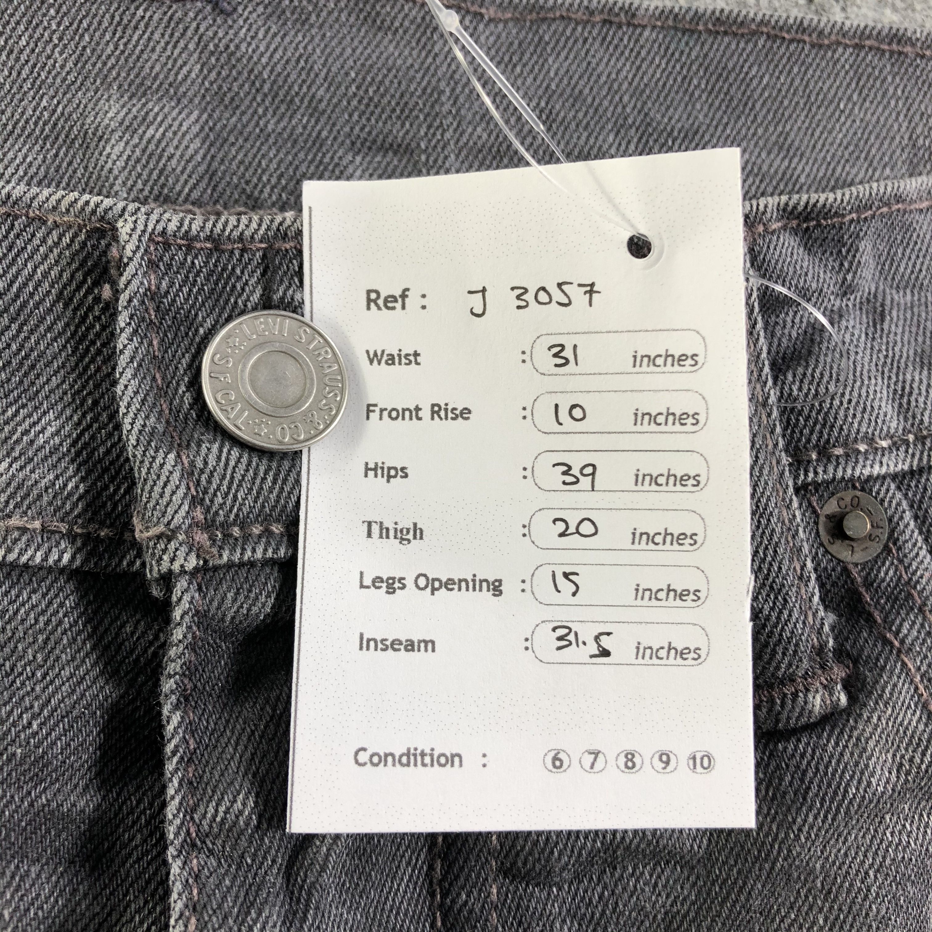 Levi's Vintage Levis 513 Jeans-J3057 Size US 31 - 12 Thumbnail