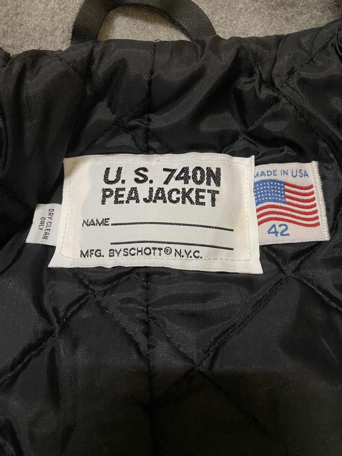 Schott ICONIC US 740N SCHOTT PEACOAT JACKET MADE IN USA SIZE 42 Size US L / EU 52-54 / 3 - 4 Thumbnail